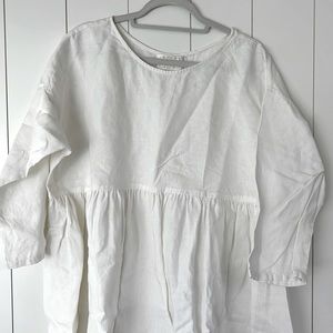 Stone cold fox linen white short dress